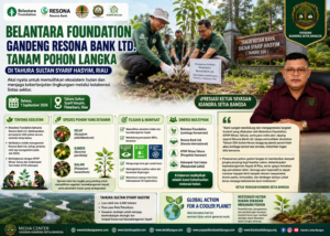 Belantara Foundation Gandeng Resona Bank Ltd. Tanam Pohon Langka di Tahura Sultan Syarif Hasyim